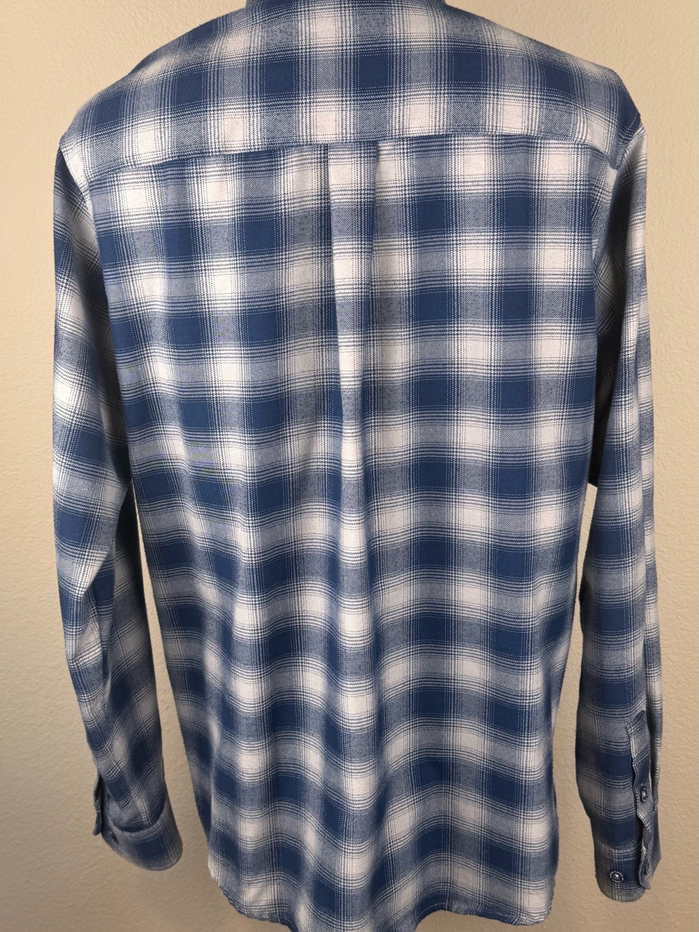 Dixxon Flannel Co The Midway Men’s Large Blue White Plaid Snap Shirt L - Picture 2 of 4